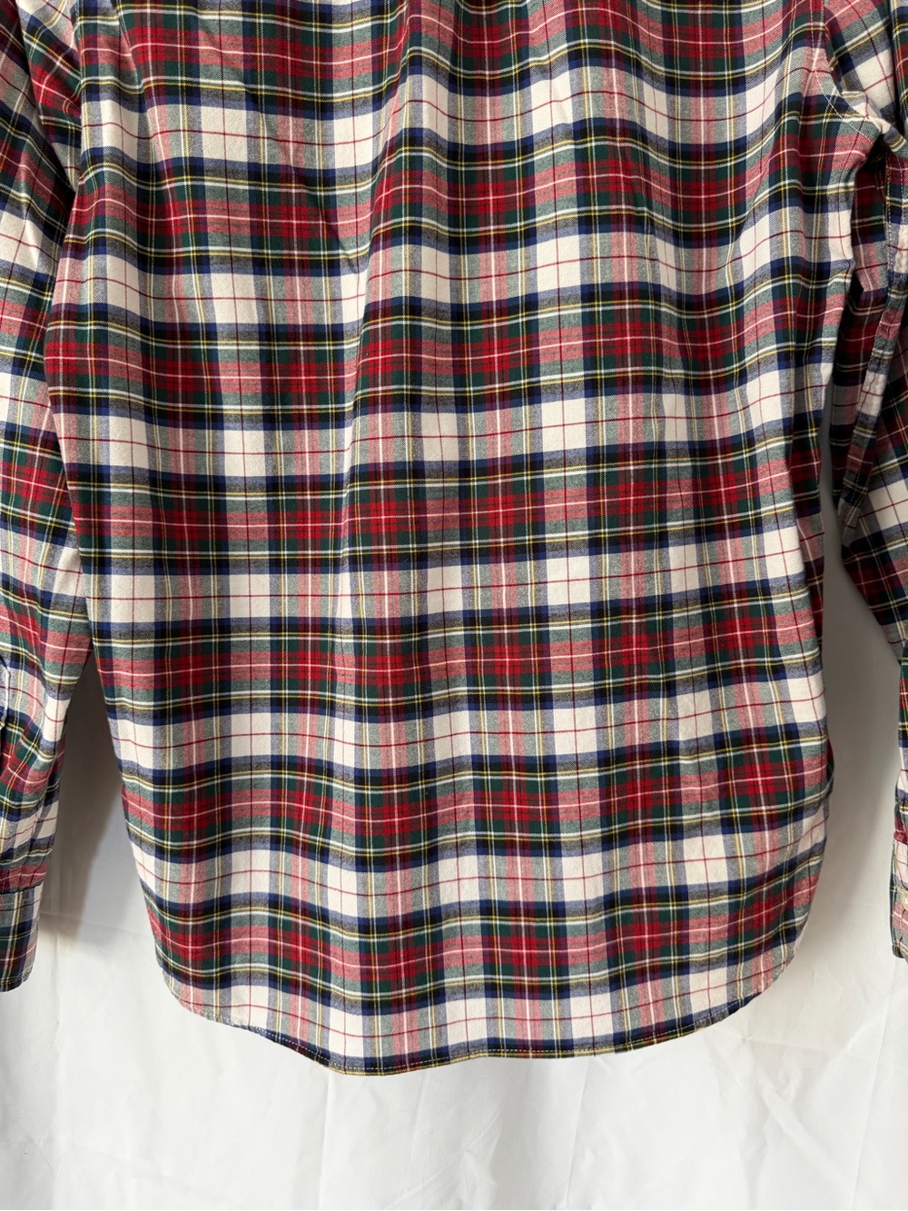 J.Crew Broken-In Oxford Shirt Slim Medium Organic Cotton Holiday Tartan Plaid - Picture 9 of 11